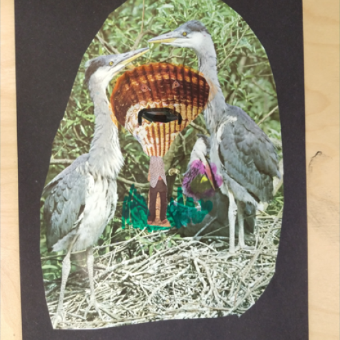 Kunst af en af eleverne fra Solrød musikskole.